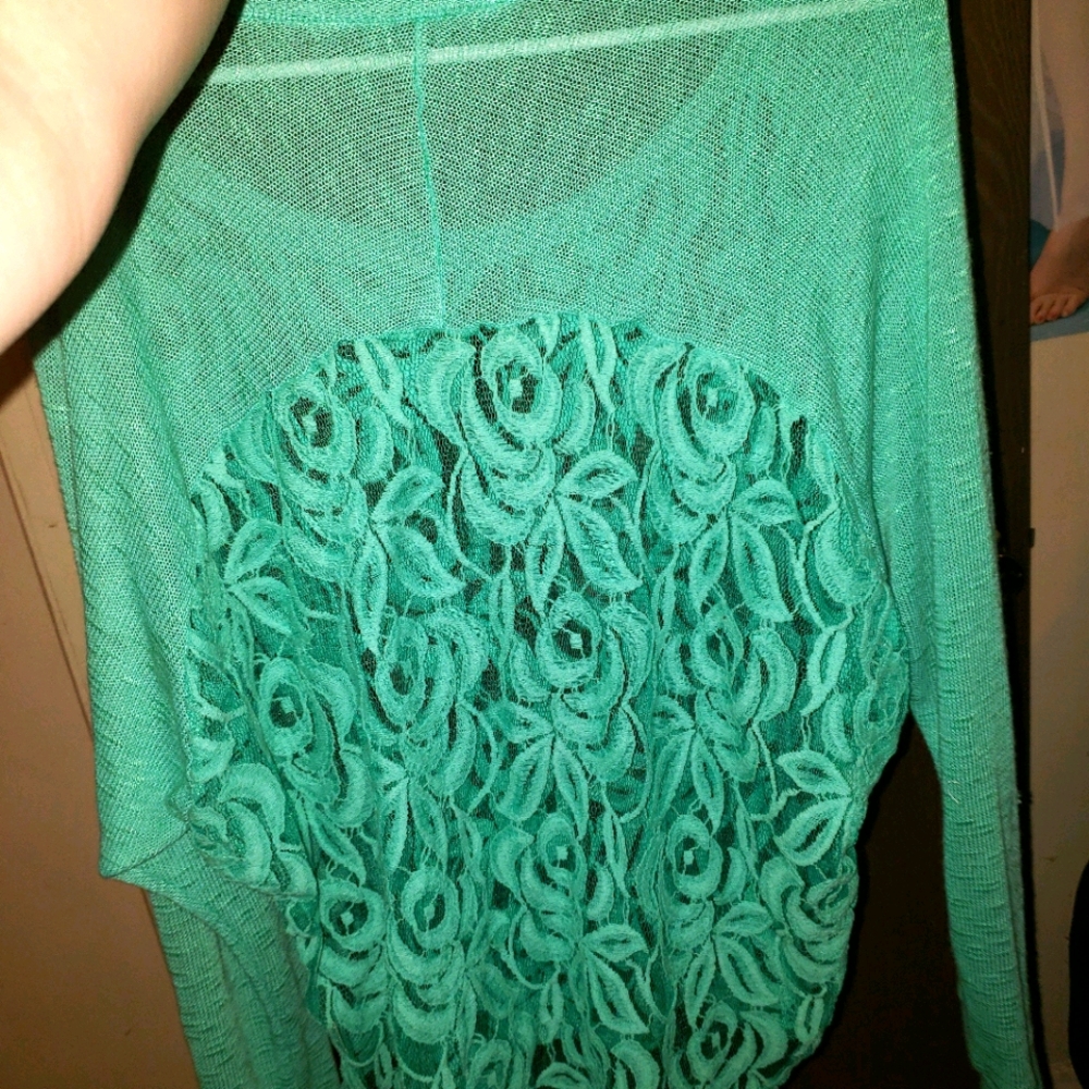 Lace sweater
